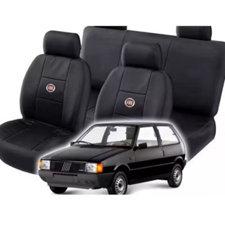 Kit com Capa De Banco Couro Courvin Fiat Uno 1994/95/96/97/98/99/00 em Oferta na Shopee