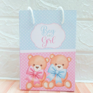 Sacolinha Surpresa Chá Revelação Azul e Rosa Boy of Girls  10X15X4 Lembrancinha para  PEGUE E MONTE em Oferta na Shopee