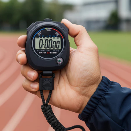 Cronômetro Esportivo Digital Multifuncional – Relógio, Alarme, Calendário e Bússola