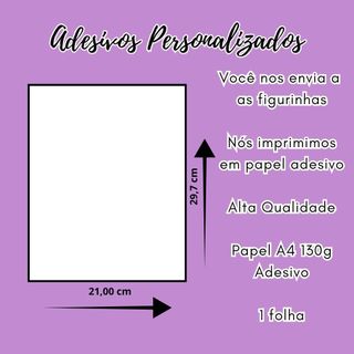Imprima Suas Figurinhas – Personalizadas com Sua Arte em Papel Adesivo Brilhante!