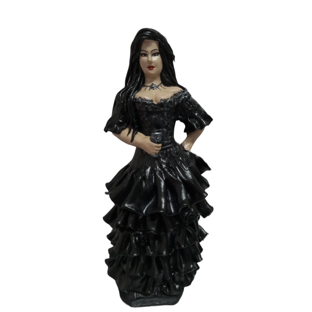 Imagem religiosa pomba gira vestido preto maria Mualmbo Padilha Maria farrapo Quitéria Dama da noite Das Almas