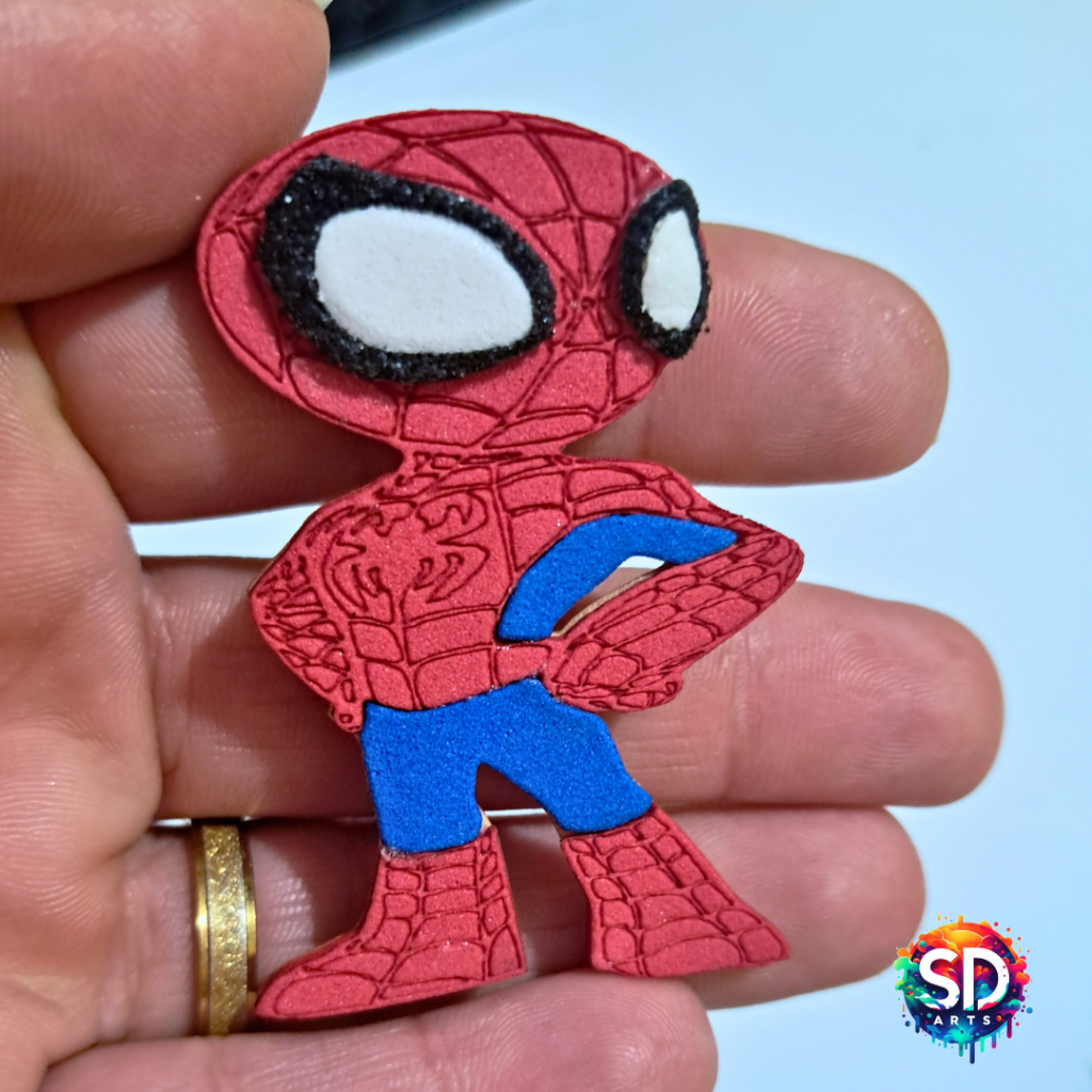 Kit 20 Apliques EVA Homem-Aranha – Aplique Decorativo para Lembrancinhas e Topo de Bolo- Aniversario homem aranha
