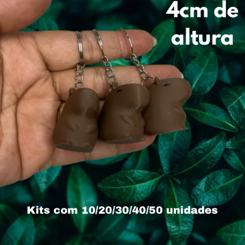 Kit Chaveiros Capivaras Presente Lembrancinhas Brinde Festa de Aniversário Personalizados Temático