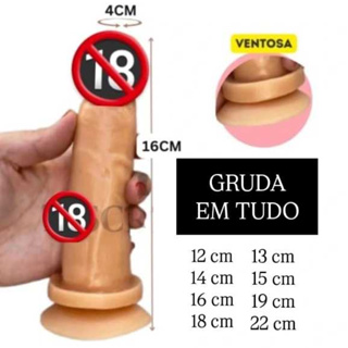 Pênis Pinto Consolo Grande e Grosso Dildo Realísta com Ventosa em Silicone Macio  Sex Shop em Oferta na Shopee