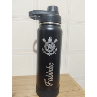 Garrafa Térmica Squeeze Personalizada C/ Seu Nome Logo 800ml em Oferta na Shopee
