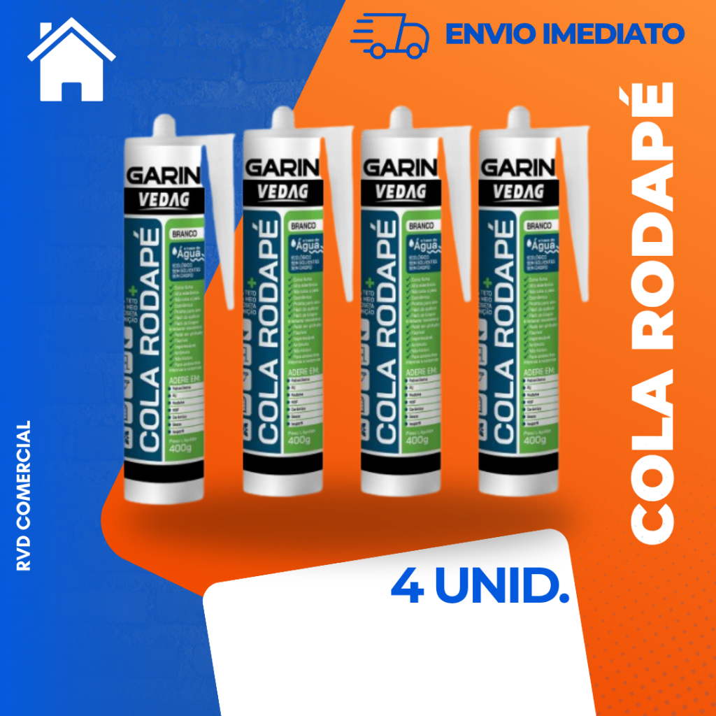 KIT 4 COLA RODAPÉ 400G - GARIN