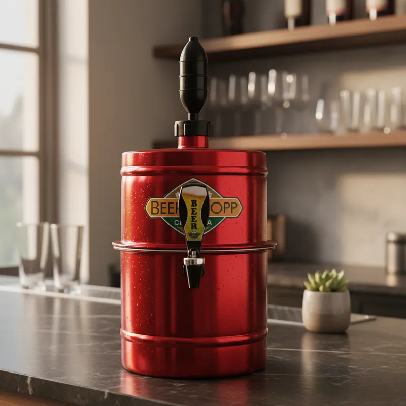 Chopeira Beer Chopp Portátil 5,1L Torneira Italiana Geladíssimo Doméstica Portátil Alumínio Festas