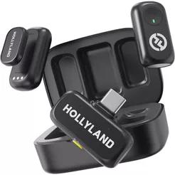 Microfone de Lapela sem fio Hollyland Lark A1 Versão Duo USB Tipo-C Original Lacrado