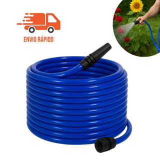 Mangueira de Jardim Reforçada Lisa Flexivel 5m a 50m Completa Com Esguicho em Oferta na Shopee