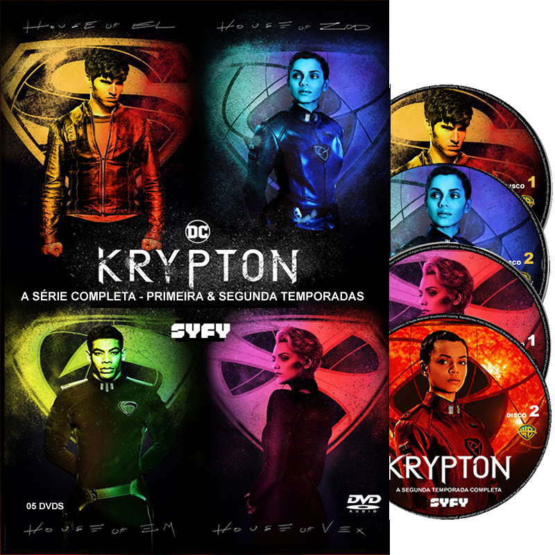 dvd Série KRYPTON primeira e segunda Temporada serie superman superboy series dvd