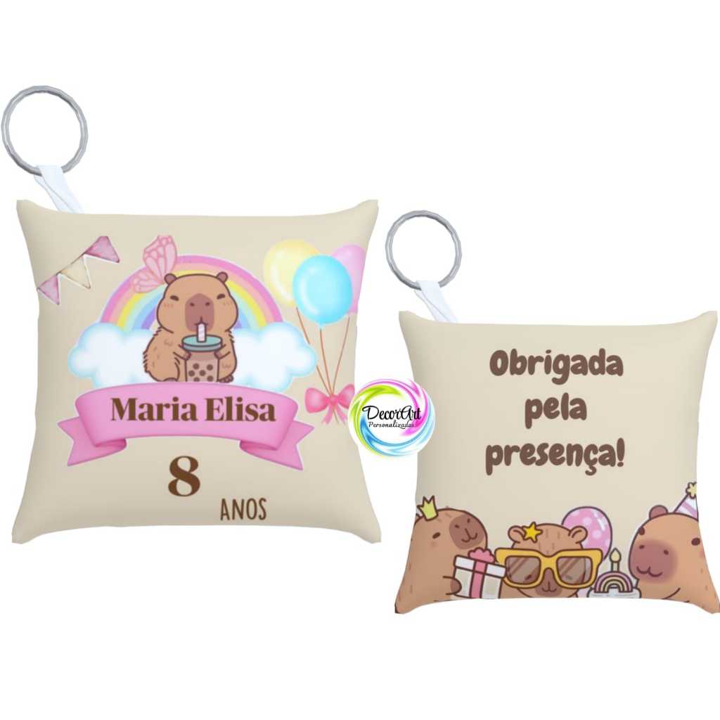 20 Almochaveiros personalizados capivara lembrancinhas em Oferta na Shopee