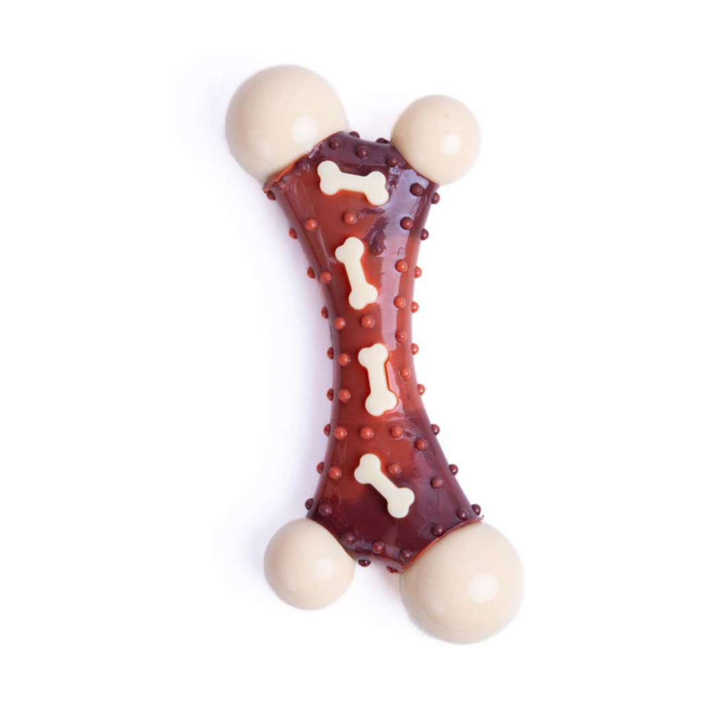 Brinquedo Mordedor Dog Flatter Aromatizado Bacon | Resistente e Seguro Para Cães em Oferta na Shopee