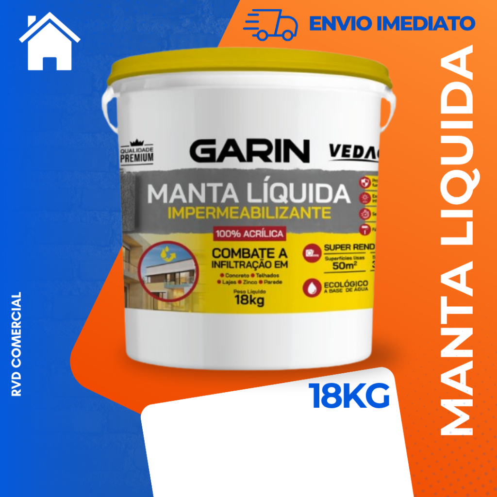 MANTA LIQUIDA 18KG IMPERMEABILIZANTE  - GARIN em Oferta na Shopee