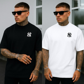 KIT 2 Camiseta Oversized Masculina NEW YORK N.Y 100% Algodão - ENVIO RÁPIDO em Oferta na Shopee