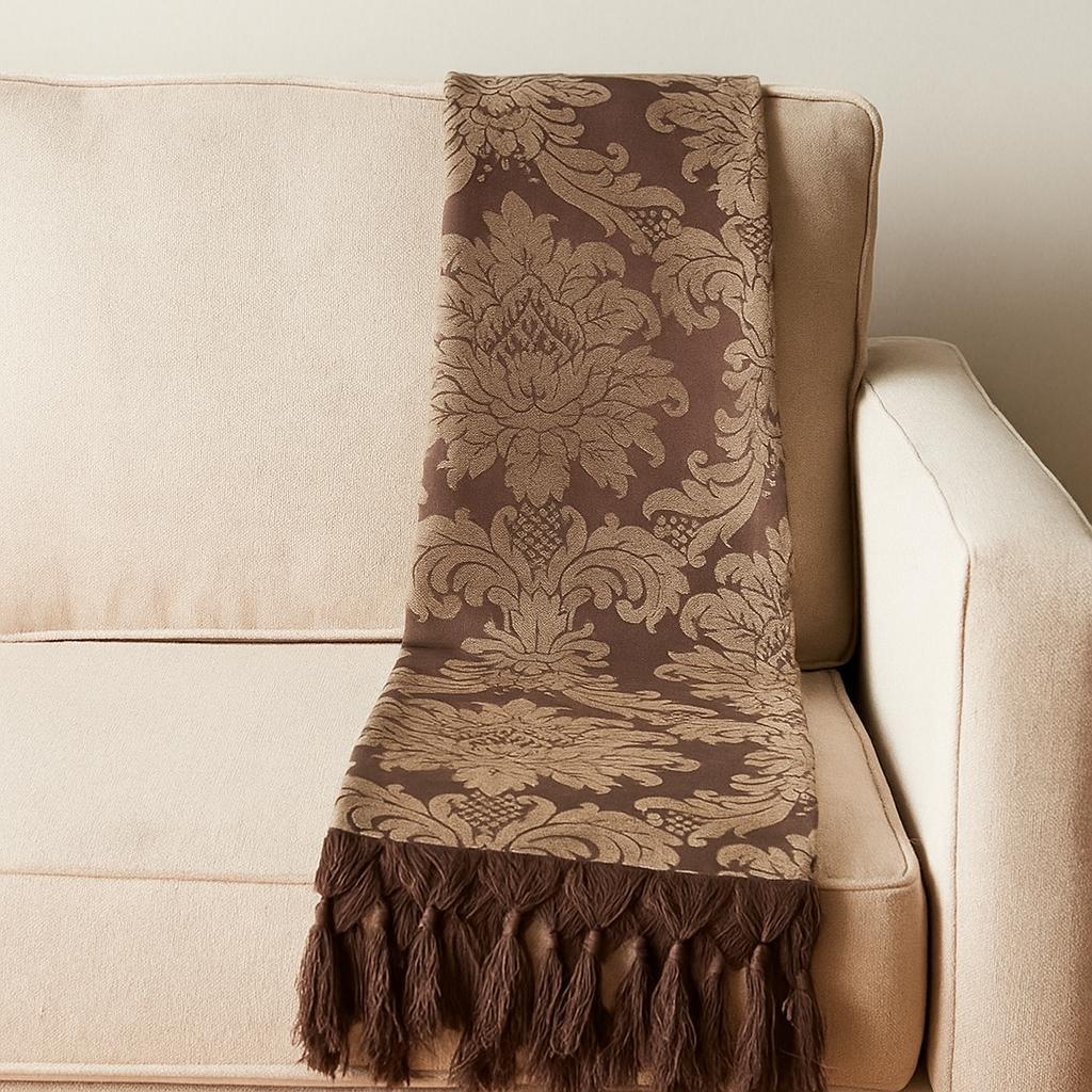 Manta para sofá jacquard varias cores em Oferta na Shopee