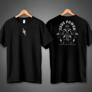 Camiseta Premium Básica T-shirt sparta Camisa Zeus Power 100% Algodão treino em Oferta na Shopee