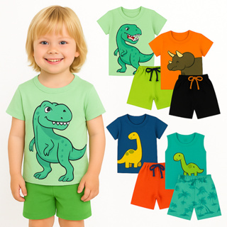 Kit com 6 Peças Verão - Conjuntos Infantil Menino  -Masculino - Promoção- Kit 3 ou 1 Conjuntos de Menino Verão em Oferta na Shopee