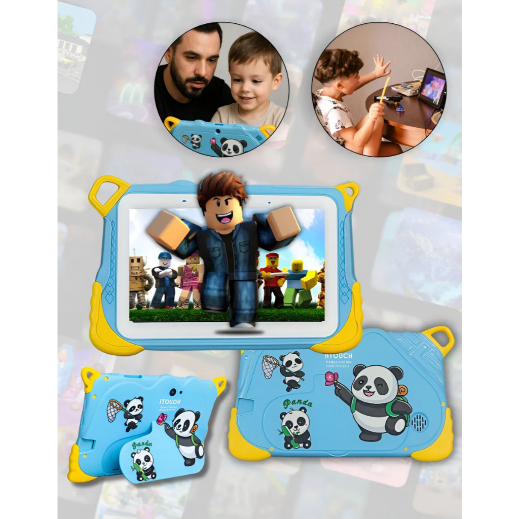 Tablet Infantil Kids Criança Smart 7 polegadas RAM 6GB + 128GB Com Wifi Bluetooth 4G 5G