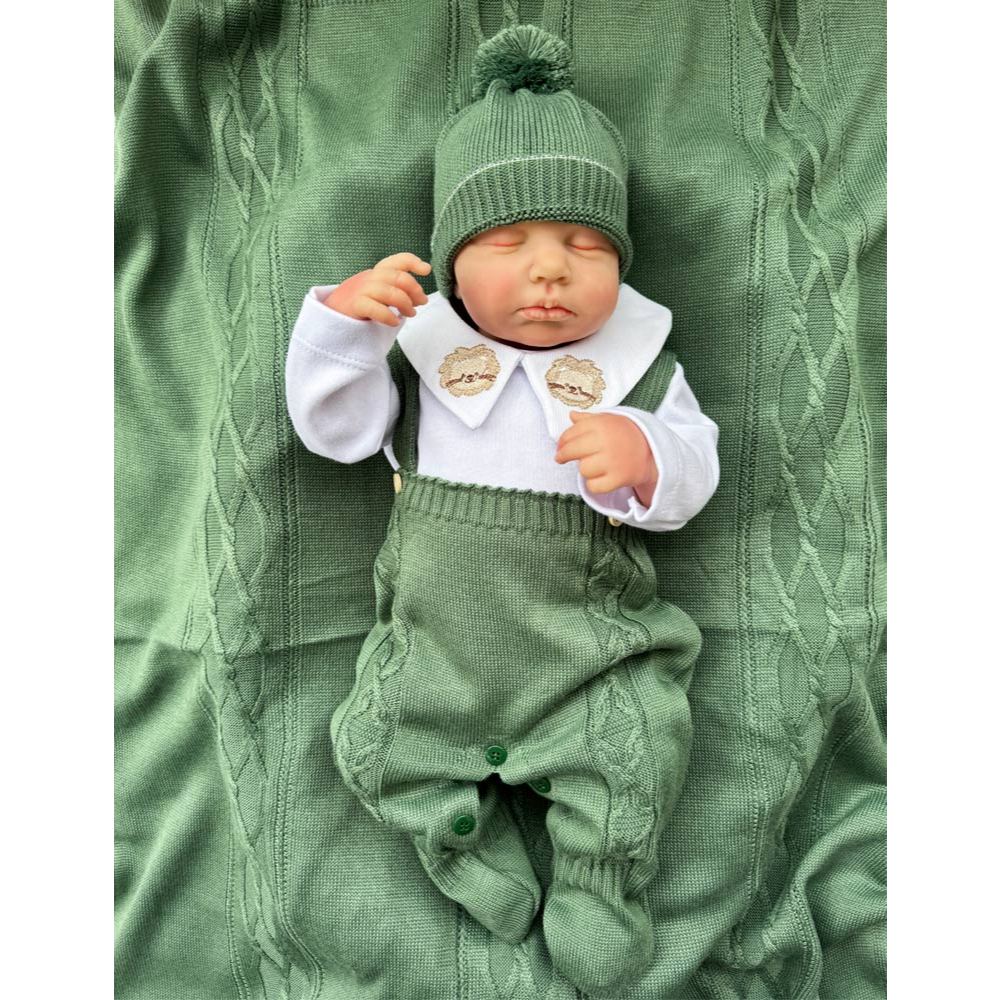 Conjunto Saida Maternidade Recem Nascido Safari Leao 4 Peças Kit RN Menino Completo kit Rn masculino