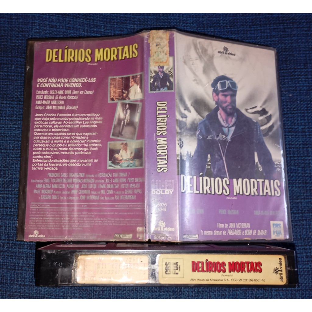 VHS Legendado Delírios Mortais - Pierce Brosnan
