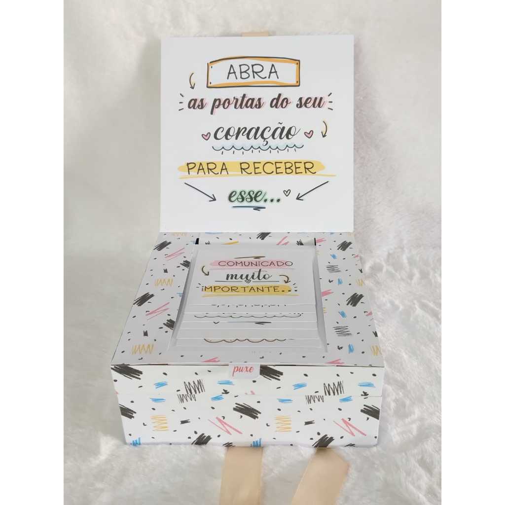 caixa cascata anúncio de gravidez mdf em Oferta na Shopee