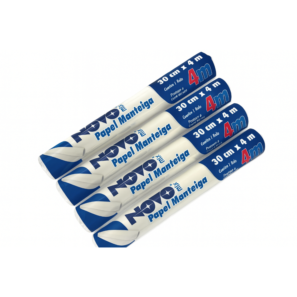 Rolo de Papel Manteiga Antiaderente 30cm x 4m para Forno e Air Fryer