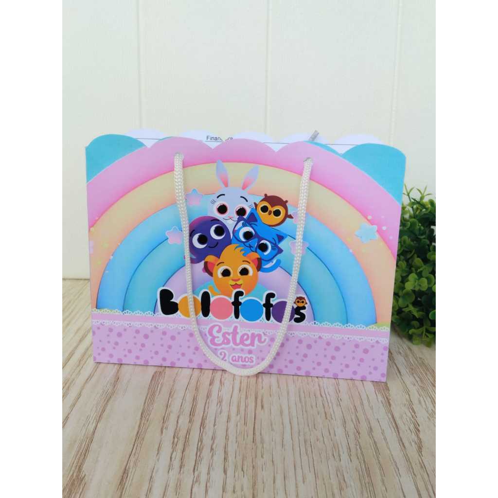 Sacolinha Personalizada para Lembrancinha Bolofofo | PEGUE E MONTE | Mimos| Aniversário Bolofofo