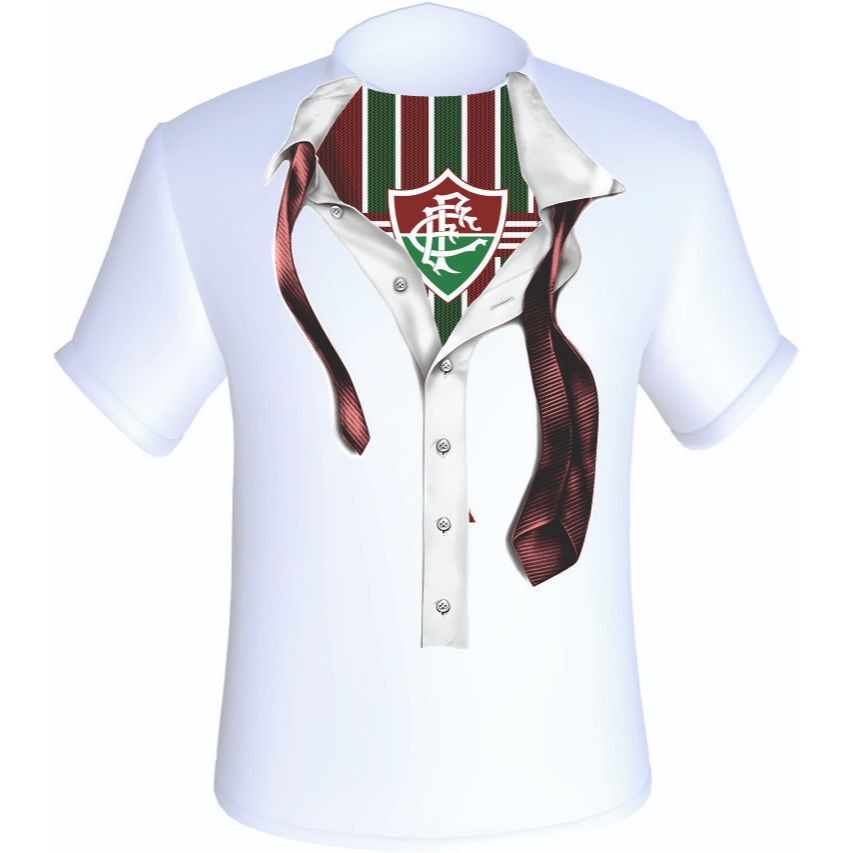 Camiseta Poliéster Fluminense / Camisa Tricolor das Laranjeiras / Blusa Flusão / Time de Futebol Flu