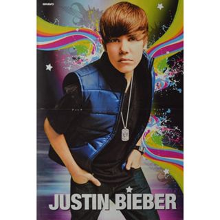 Poster Justin Bieber - Cantor - Justin Bieber em Oferta na Shopee