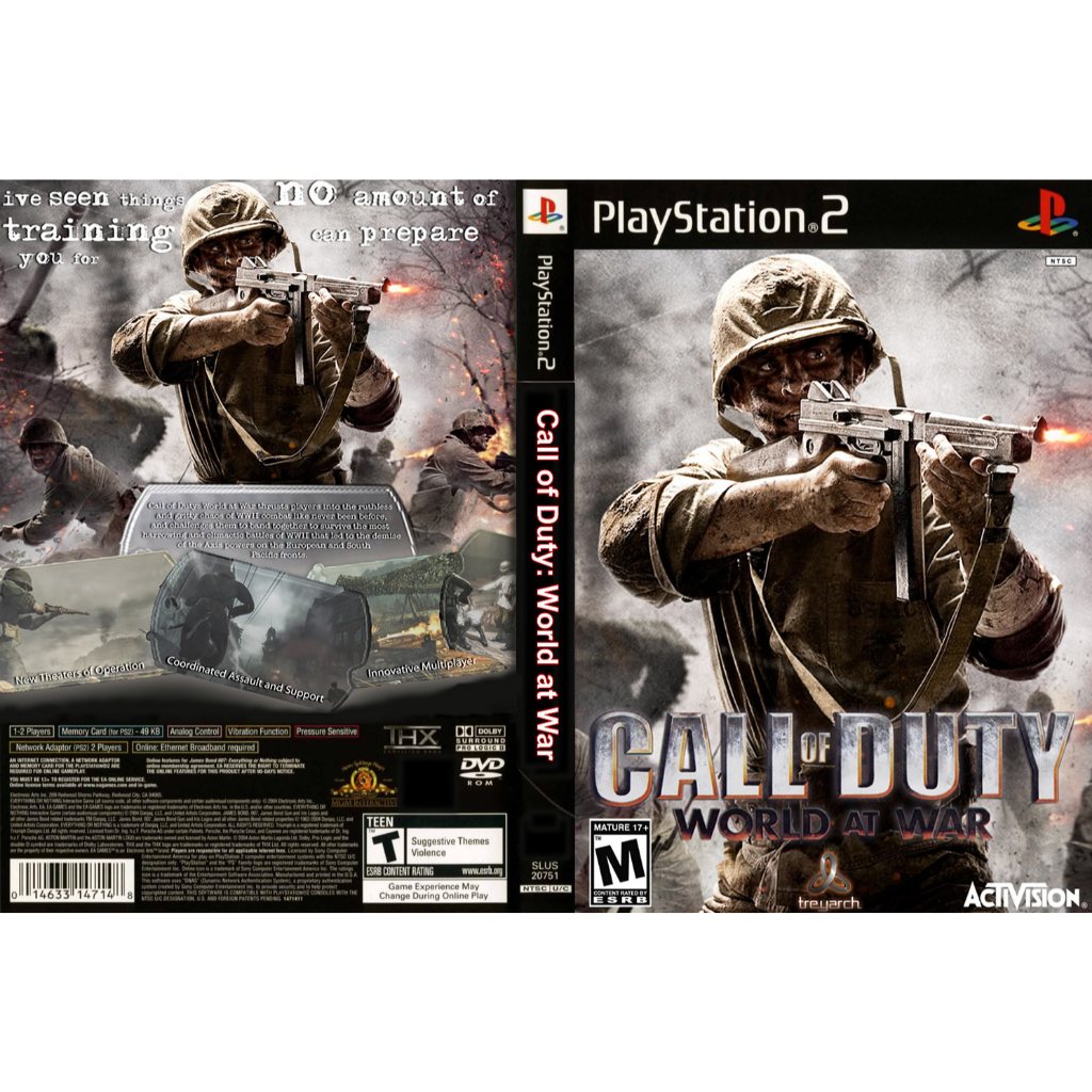 CALL OF DUTY : WORLD at WAR de ps2 -  JOGO CALL OF DUTY : WORLD at WAR de playstation 2