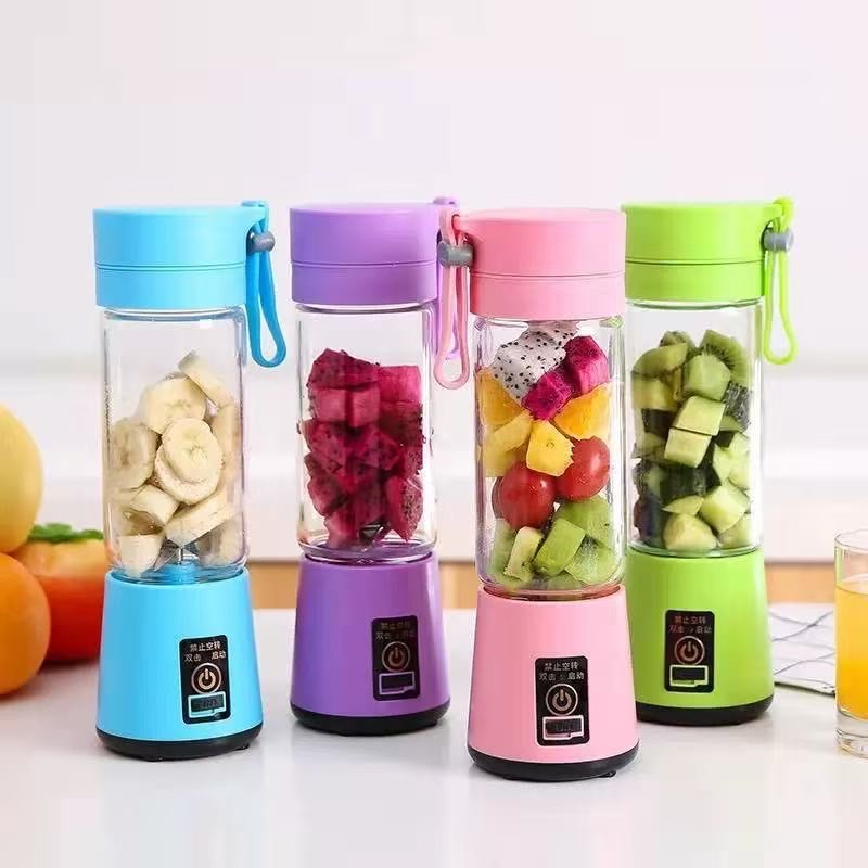 Mini Liquidificador Portátil Recarregável | Shake Juice Cup com 6 Lâminas | USB | Ideal para Frutas, Smoothies e Viagens