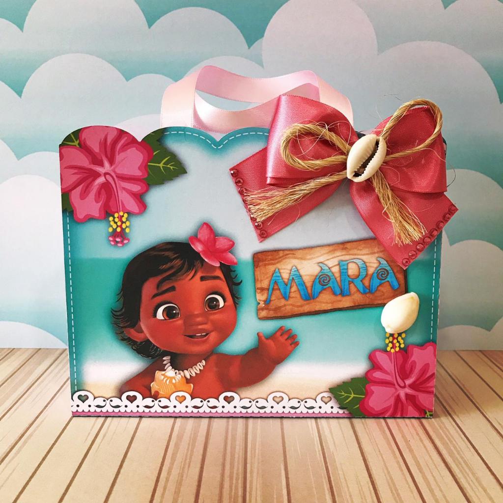Sacola Personalizada Moana Baby tamanho G/ Sacola Personalizada Moana/lembrancinha Moana/ festa infantil,