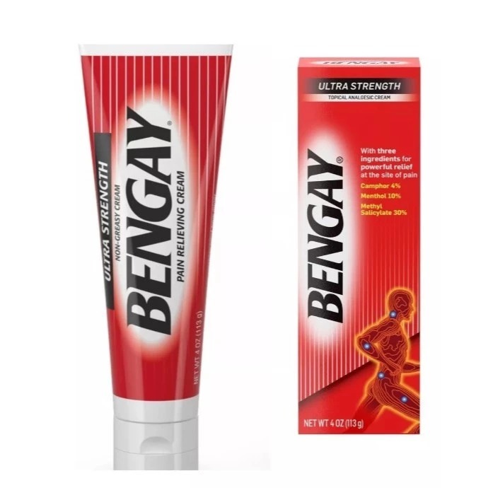 Pomada Ultra Strength para dores musculares Bengay - 113g