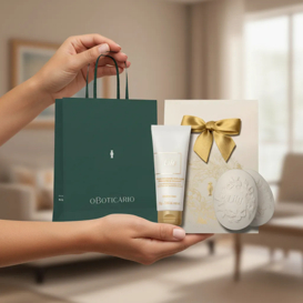 Kit de Natal o Boticário Lily c/Sacola de Presente - 3 Itens Floral