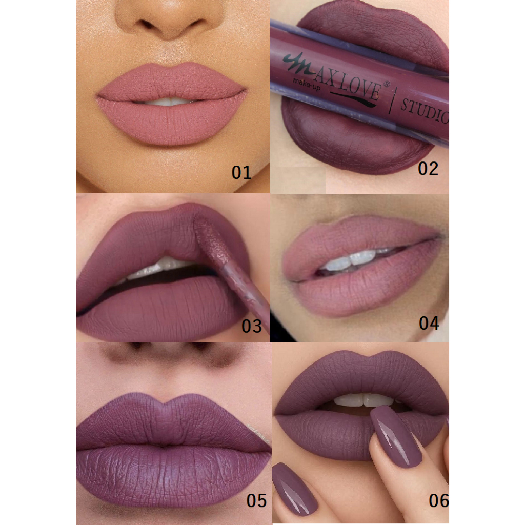 Batons Líquido Matte 12, 24 e ou 30 horas Escolha as Cores Max Love Longa duração