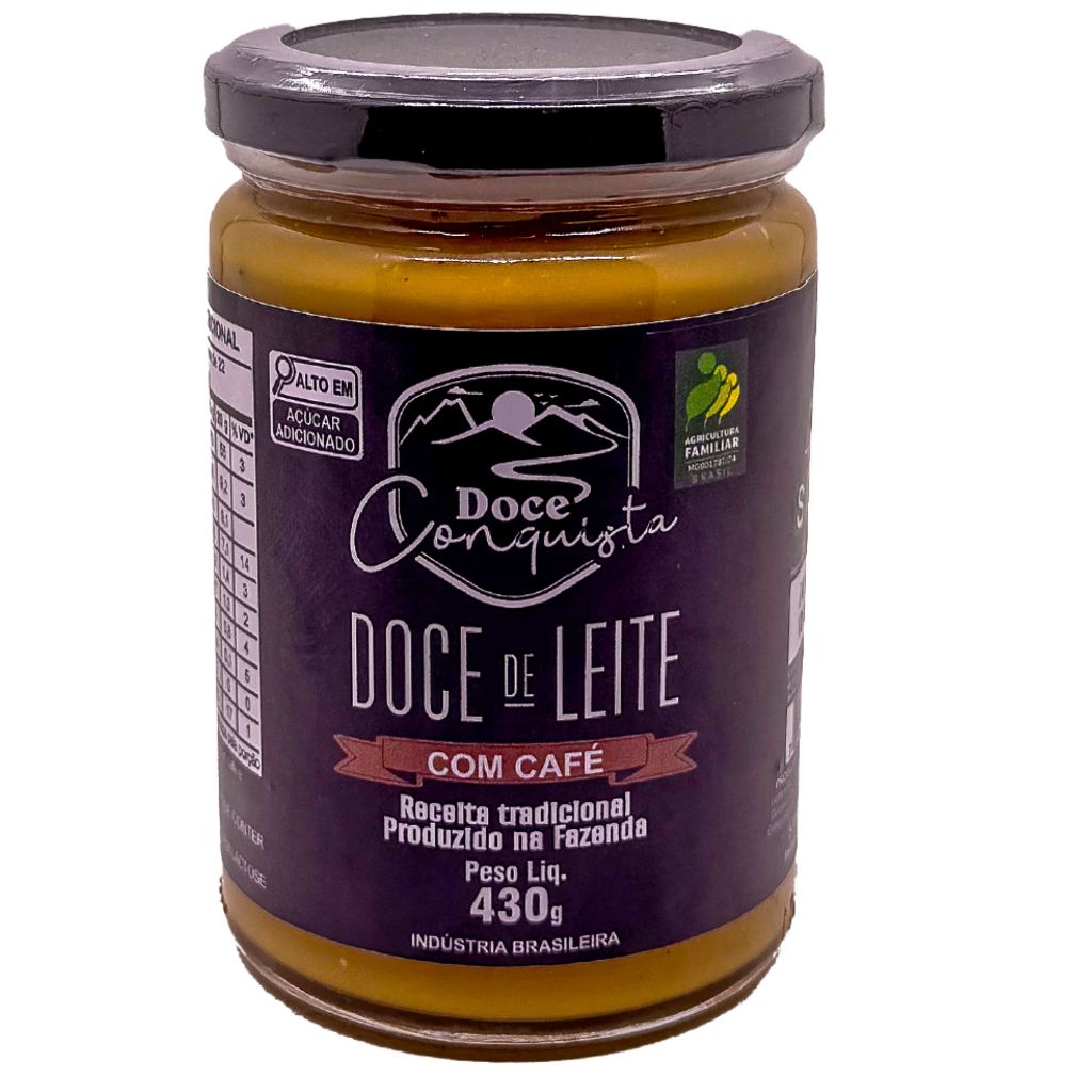 Doce de Leite com Café Tradicional 430g - Doce Conquista
