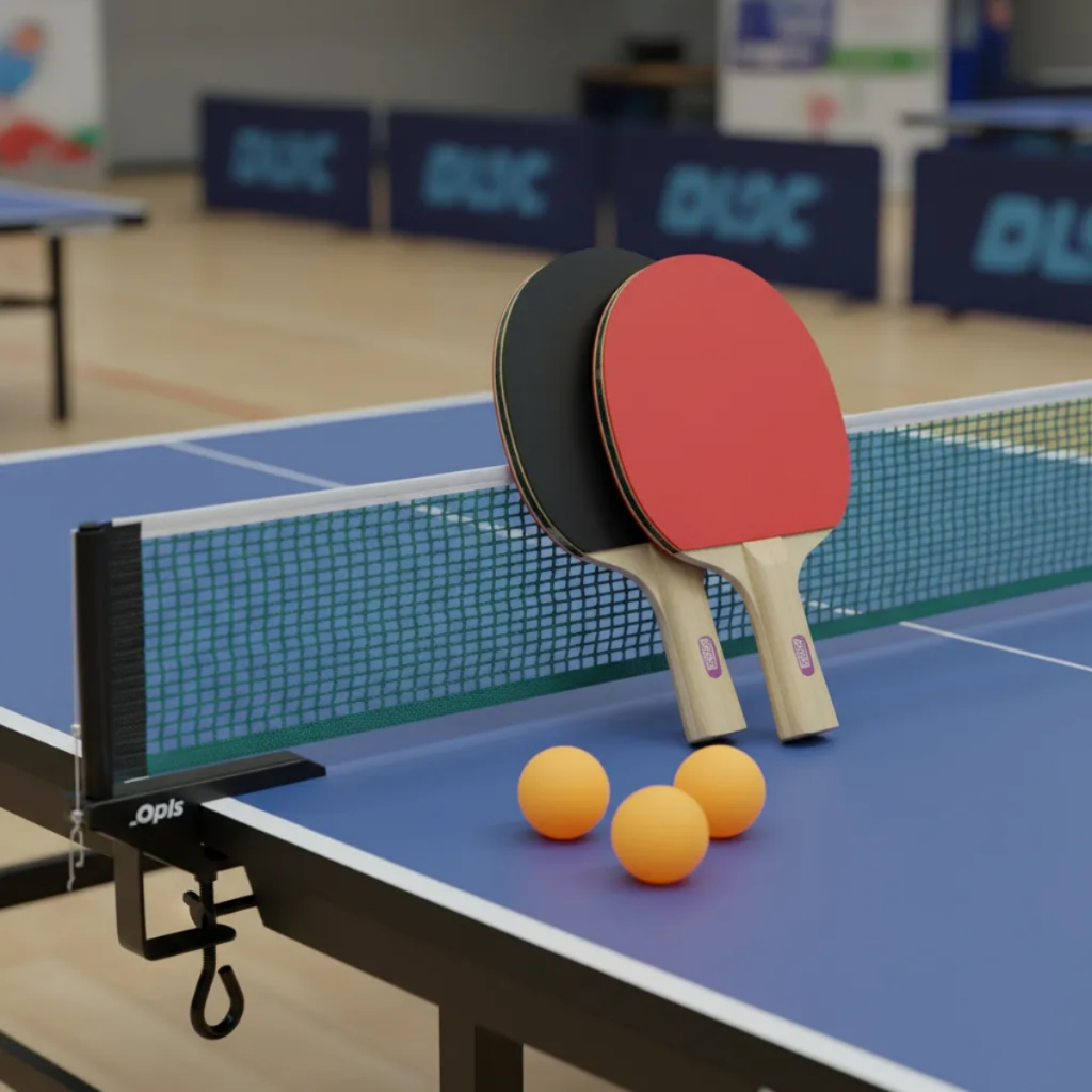 Kit Ping Pong Tenis De Mesa 2 Raquetes 3 Bolas Suporte Rede