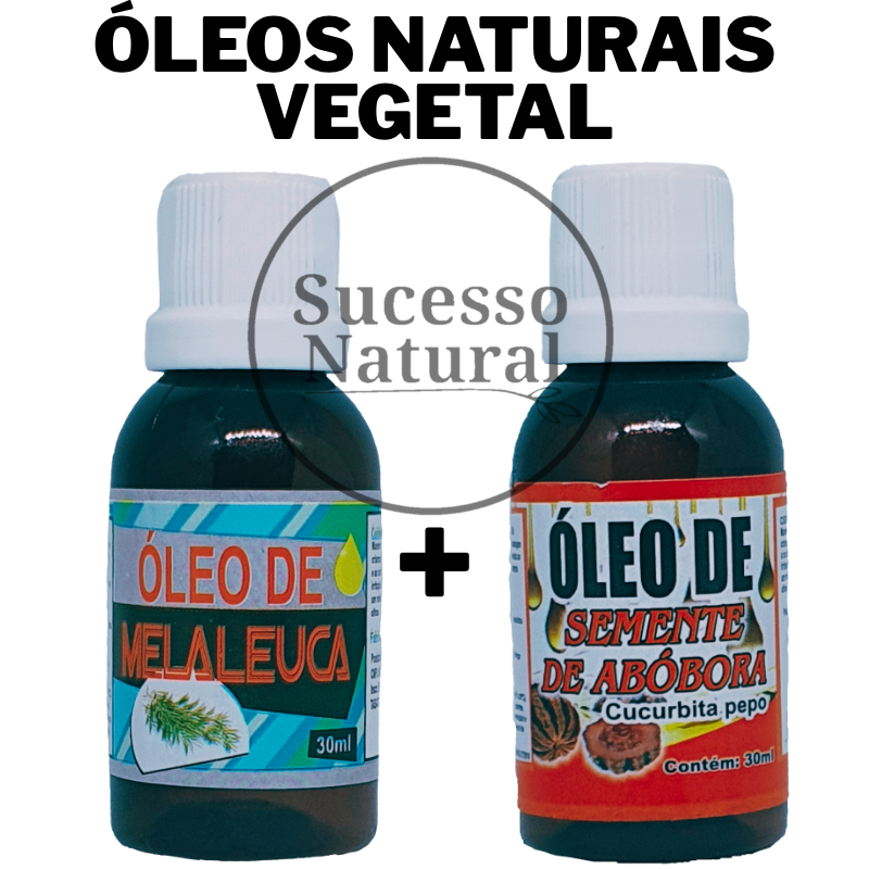 Oleo de Melaleuca + Óleo de Semente Abobora /Micose nas unhas, Fungos e bacterias 30 ml