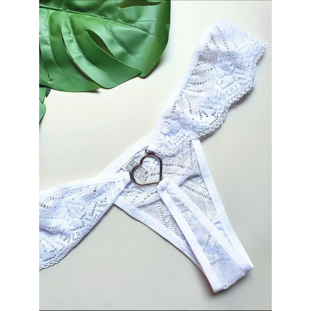 Calcinha Sexy Coração Babado em Oferta na Shopee