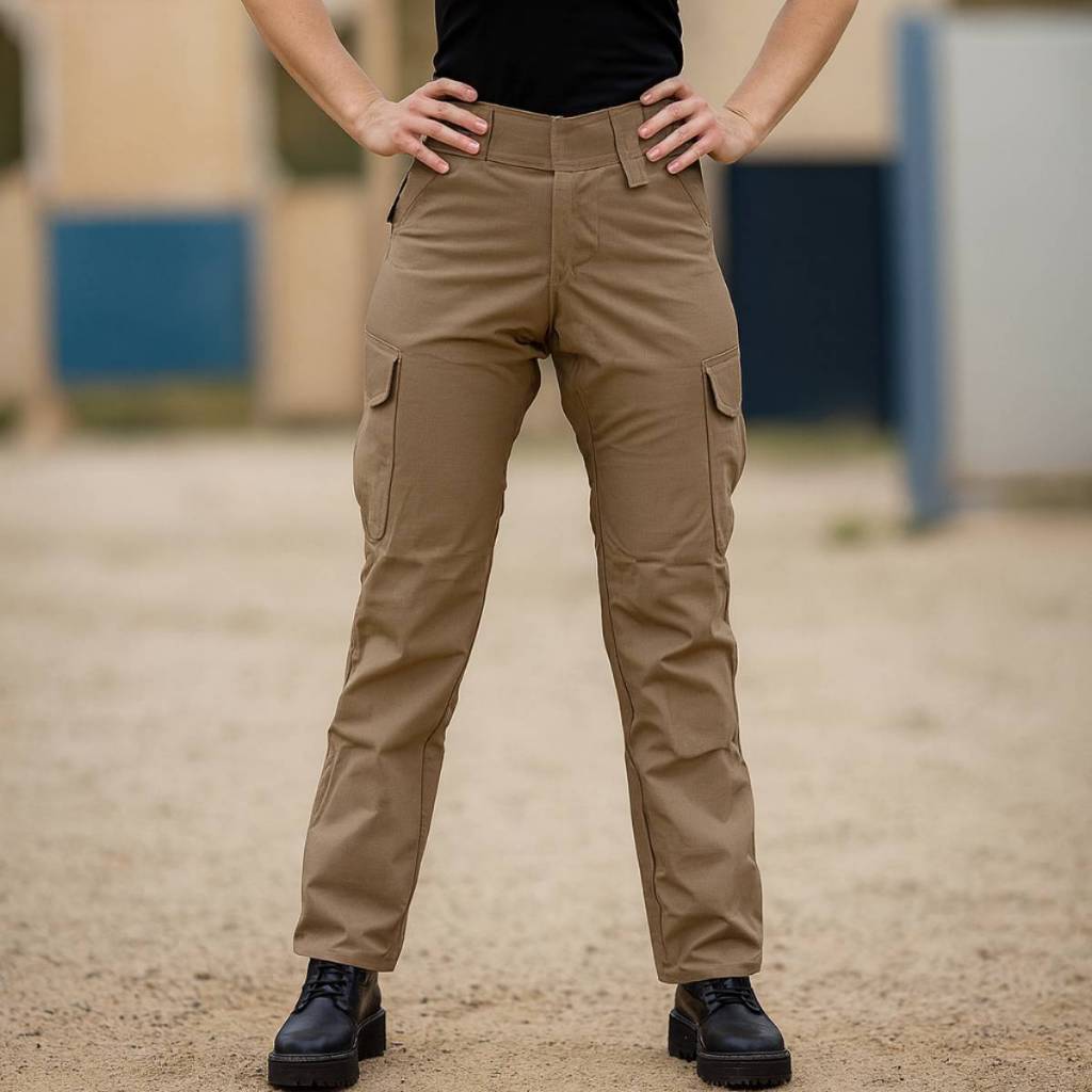 Calça Cargo Feminina Operacional Fardamento Reforçada Costura Dupla Original Tática uniforme durável