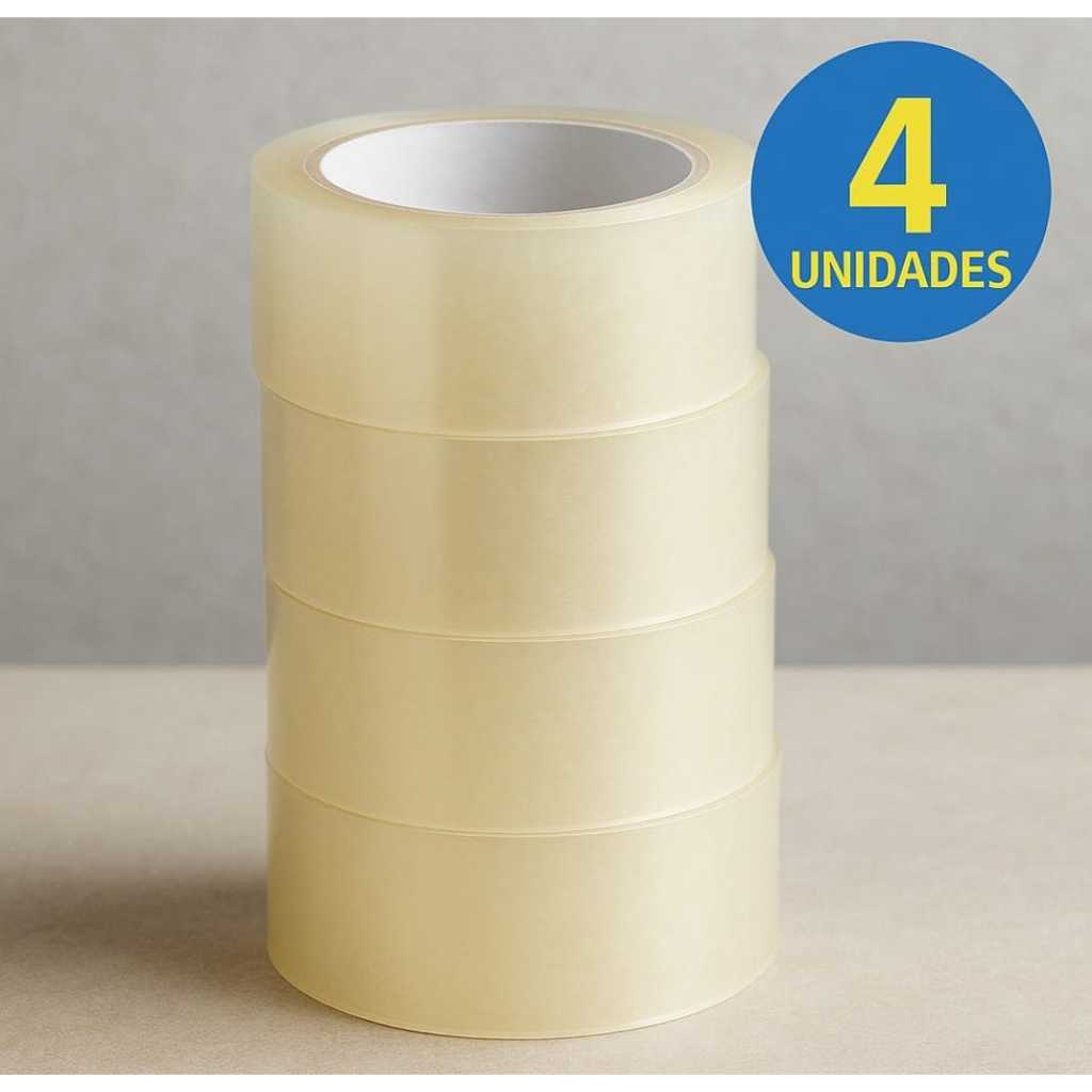 Kit Durex Largo Transparente 45mm x 40m Larga Fita Adesiva Embalagens Caixas Kit e Unidades em Oferta na Shopee