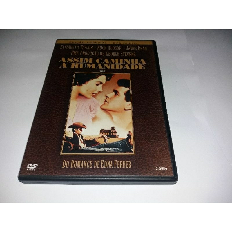 Dvd Duplo - Assim Caminha a Humanidade - 1956 - Elizabeth Taylor - Rock Hudson