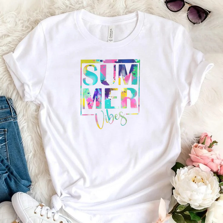 Camiseta verão basica de algodão praia baby look confortavel estilosa feminina blusa blogueira camisa estampada leve