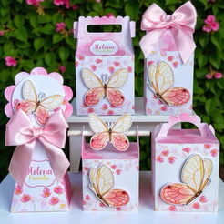 Kit Festa Jardim Encantado das Borboletas|Personalizado|Lembrancinhas/Caixinha