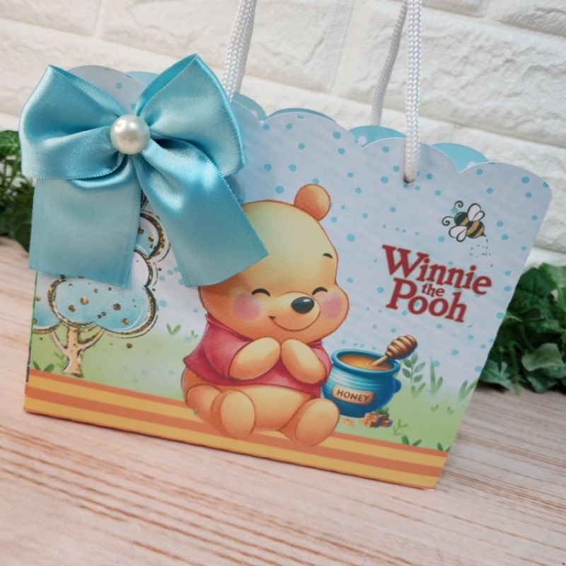 Sacolinha Ursinho Pooh Personalizada l Sacolinha l Lembrancinha l Festa infantil l Festa Ursinho Pooh