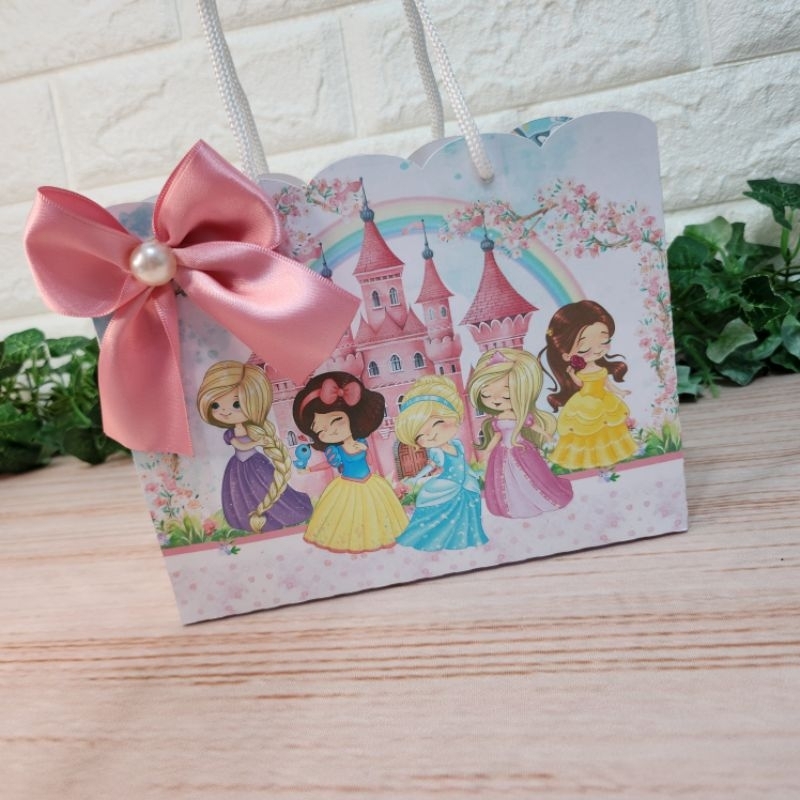 Sacolinha Princesas Cute Personalizada l Sacolinha l Lembrancinha l Festa infantil l Festa As Princesas