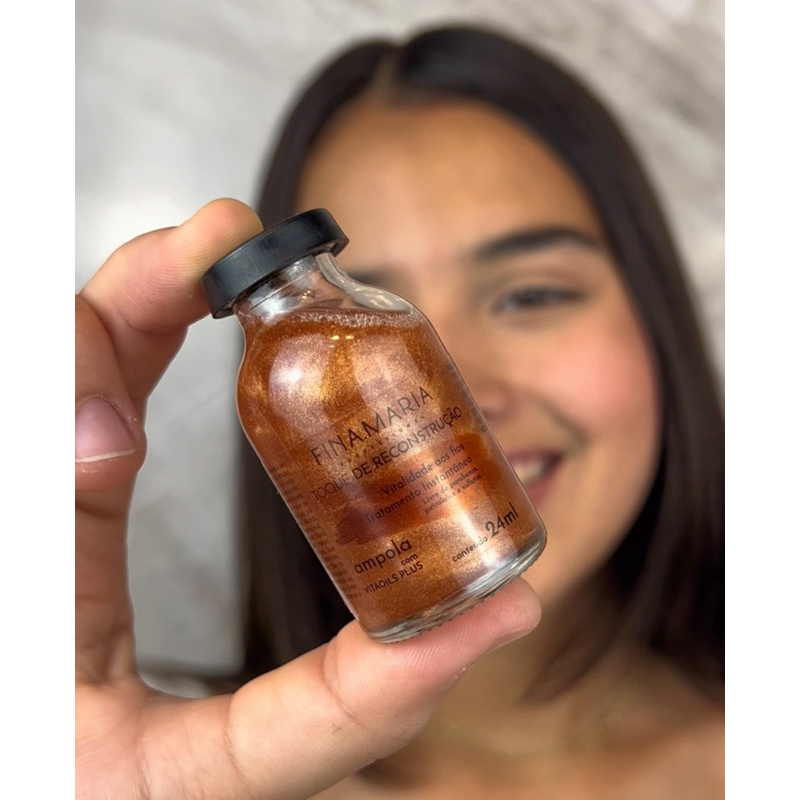 AMPOLA MÁGICA RECONSTRUTORA 60 SEGUNDOS | SOS CABELOS ELÁSTICOS | FINA MARIA