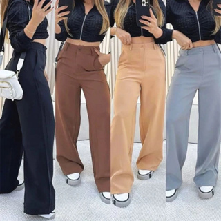 Calça Pantalona Alfaiataria Premium Wide Leg Social em Oferta na Shopee