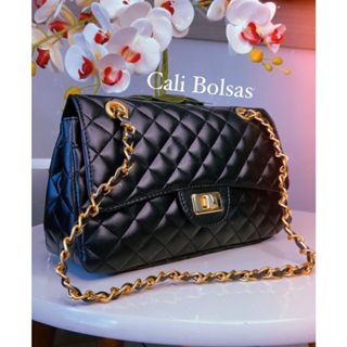 Bolsa Flap Jumbo Média Bordada Metalassê – Luxo Corrente em Oferta na Shopee