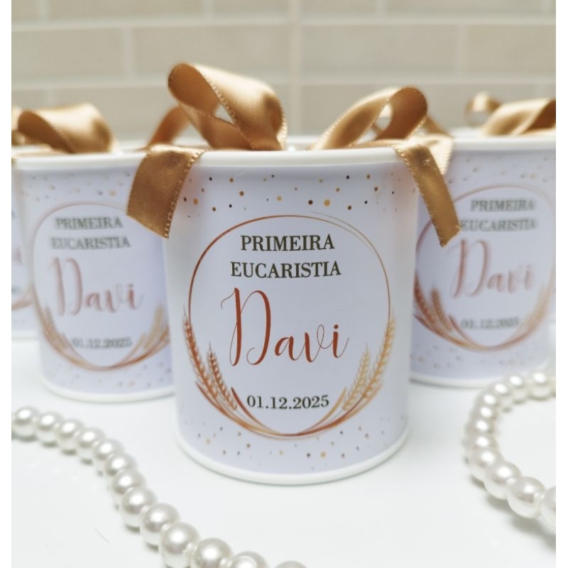 Tubolatas  7 x 6 Primeira Eucaristia Batizado Lembrancinha Personalizada Primeira Comunhão